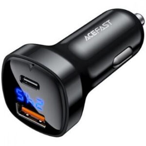 Автомобильное ЗУ Acefast B4 66W (Type-C+ USB) Black