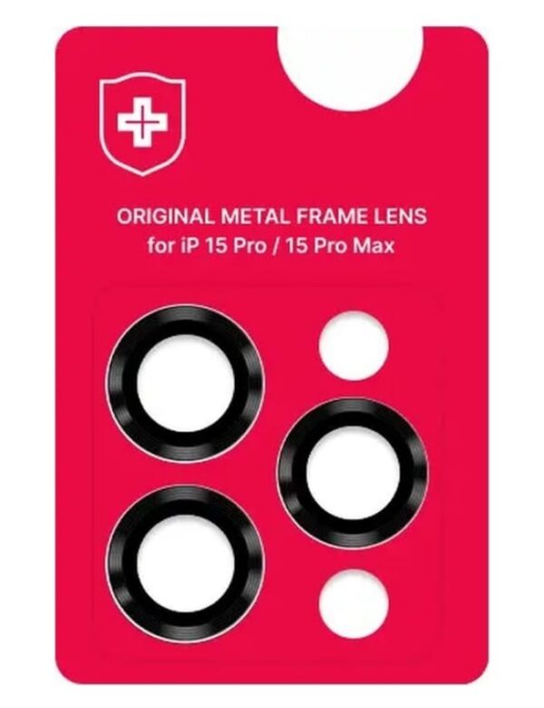 Защитные линзы на камеру +NEU Chatel Metal Frame Lens Protector Glass for iPhone 15 Pro/15 Pro Max Black