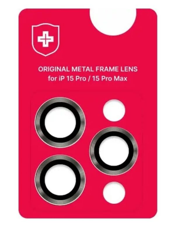 Защитные линзы на камеру +NEU Chatel Metal Frame Lens Protector Glass for iPhone 15 Pro/15 Pro Max Silver