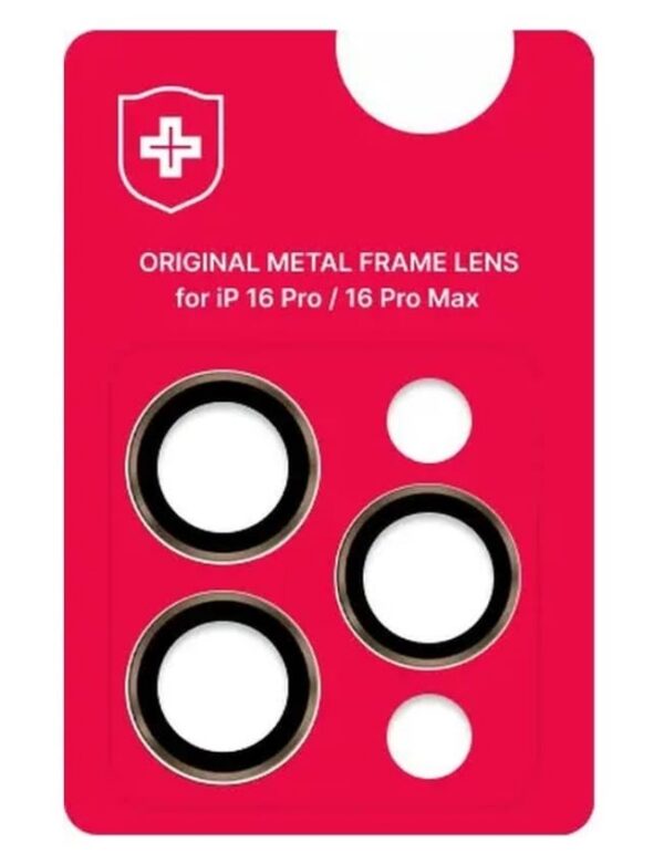 Защитные линзы на камеру +NEU Chatel Metal Frame Lens Protector Glass for iPhone 16 Pro/16 Pro Max Gold