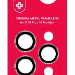 Защитные линзы на камеру +NEU Chatel Metal Frame Lens Protector Glass for iPhone 16 Pro/16 Pro Max Natural Gery