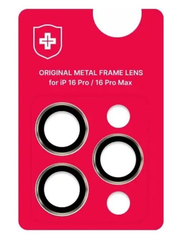 Защитные линзы на камеру +NEU Chatel Metal Frame Lens Protector Glass for iPhone 16 Pro/16 Pro Max Natural Gery