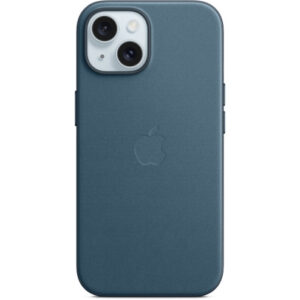 Оригинальный чехол FineWoven Case with MagSafe для iPhone 15 (Pacific Blue) (MT3G3)