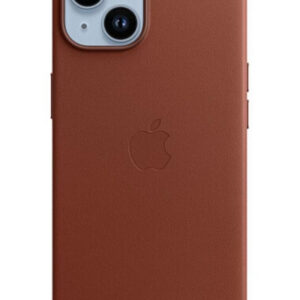 Оригинальный чехол Leather Case with MagSafe для iPhone 14 (Umber) (MPP73)