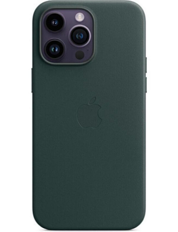 Оригинальный чехол Leather Case with MagSafe для iPhone 14 Pro Max (Forest Green) (MPPN3)