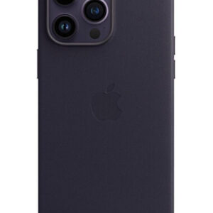 Оригинальный чехол Leather Case with MagSafe для iPhone 14 Pro Max (Ink) (MPPP3)