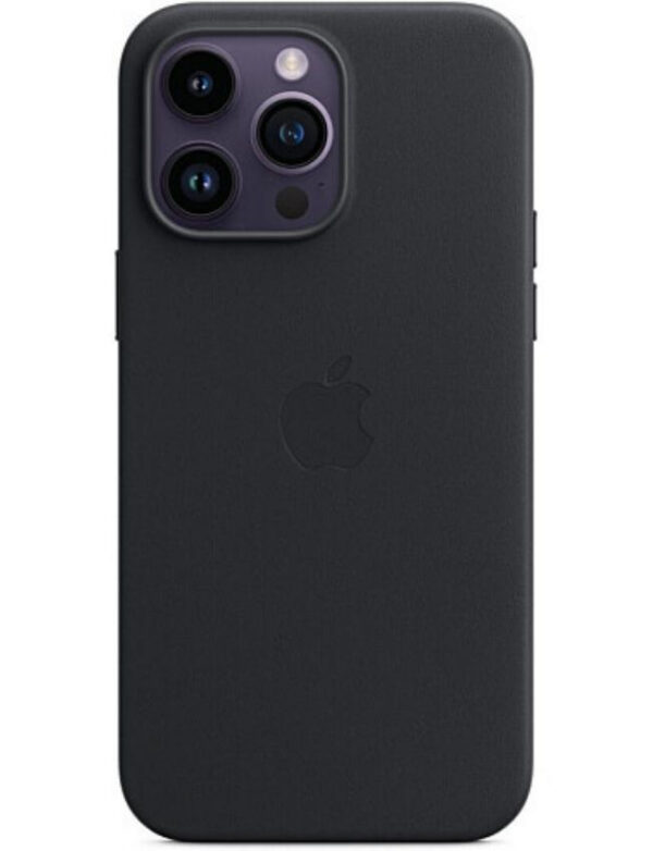 Оригинальный чехол Leather Case with MagSafe для iPhone 14 Pro Max (Midnight) (MPPM3)