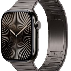 Apple Watch Series 10 GPS + LTE 46mm Slate Titanium Case with Slate Link Bracelet (MXMK3)