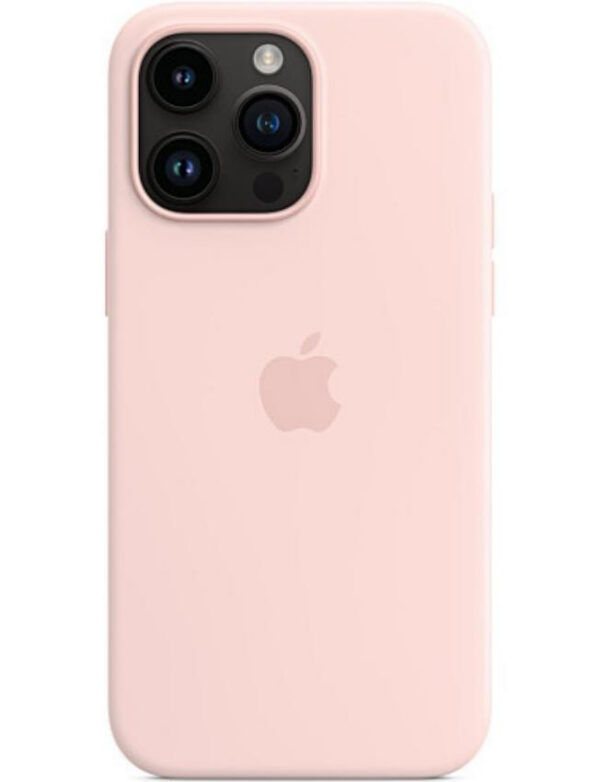 Оригинальный чехол Silicone Case with MagSafe для iPhone 14 Pro Max (Chalk Pink) (MPTT3)