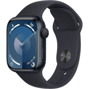 Apple Watch Series 9 41mm Midnight Aluminium Case with Midnight Sport Band - M/L (MR8X3)