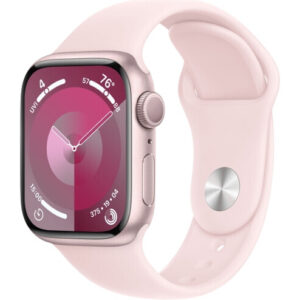 Apple Watch Series 9 41mm Pink Aluminium Case with Light Pink Sport Band - M/L (MR943)
