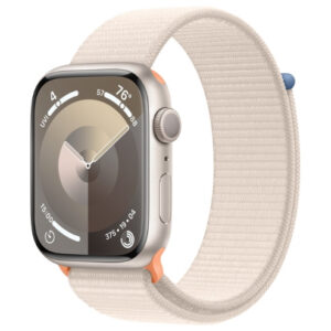 Apple Watch Series 9 41mm Starlight Aluminum Case with Starlight Sport Loop (MR8V3)