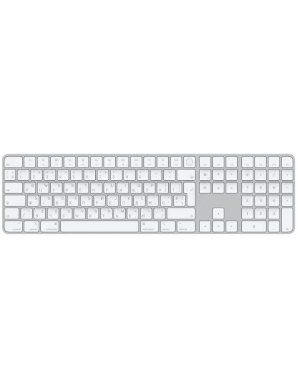 Полноразмерная клавиатура Apple Magic Keyboard with Touch ID and Numeric Keypad Silver (MK2C3)