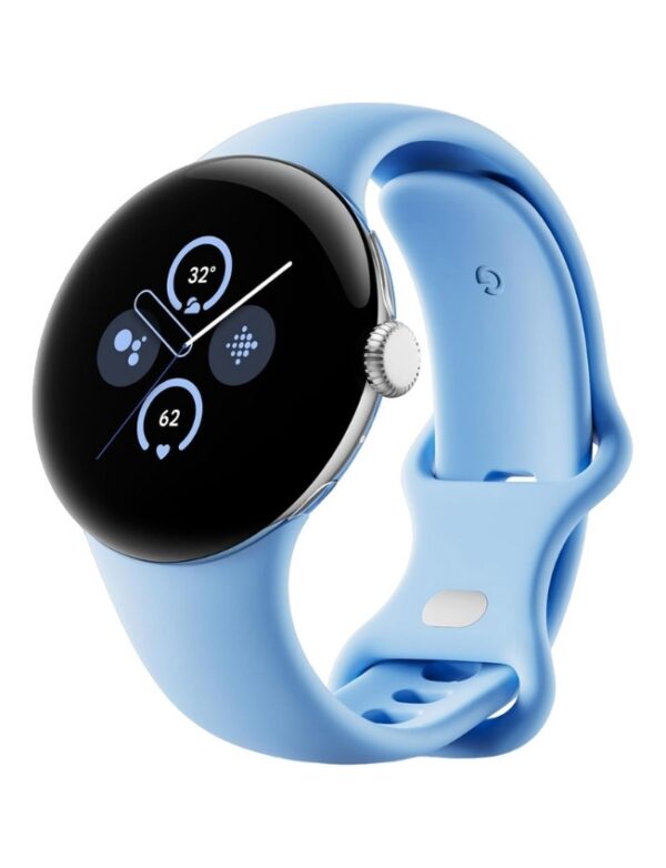 Смарт-часы Google Pixel Watch 2 LTE Polished Silver Case/Bay Active Band