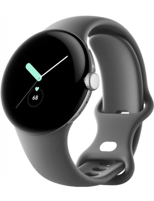 Смарт-часы Google Pixel Watch LTE Polished Silver Case/Charcoal Active Band
