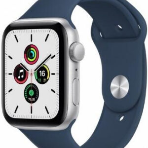 Apple Watch Series SE 44mm Silver with Abyss Blue Sport Band (MKQ43)