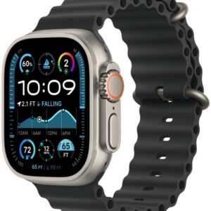 Apple Watch Ultra 2 GPS + LTE 49mm Titanium Case with Black Ocean Band (MXTL3) 2024