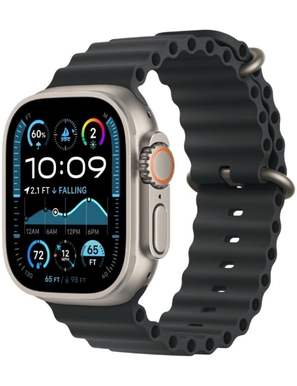 Apple Watch Ultra 2 GPS + LTE 49mm Titanium Case with Black Ocean Band (MXTL3) 2024