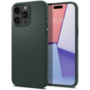 Чехол Spigen Liquid Air для Apple iPhone 15 Pro Max (Abyss Green) (ACS06564)