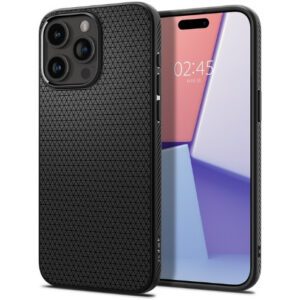 Чехол Spigen Liquid Air для Apple iPhone 15 Pro Max (Matte Black) (ACS06562)