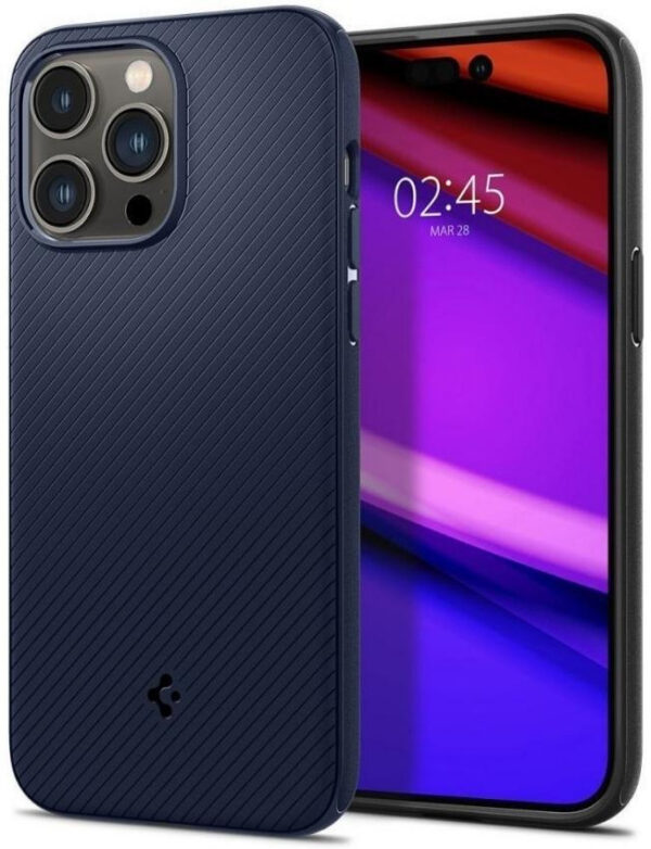 Чехол Spigen Mag Armor для Apple iPhone 14 Pro Max (MagFit Navy Blue) (ACS04845)