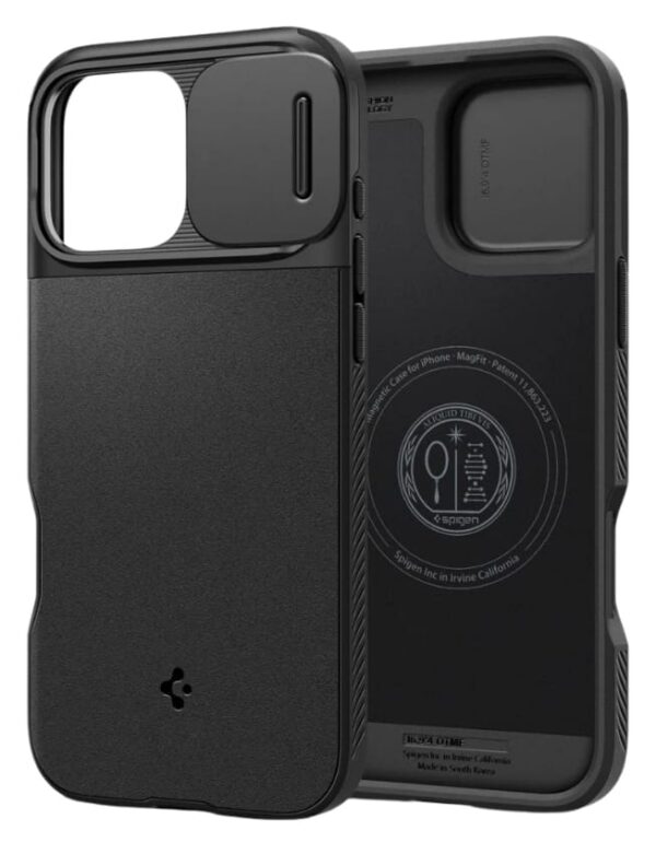 Чехол Spigen Optik Armor для iPhone 16 Pro Max with MagSafe (Black) (ACS08015)