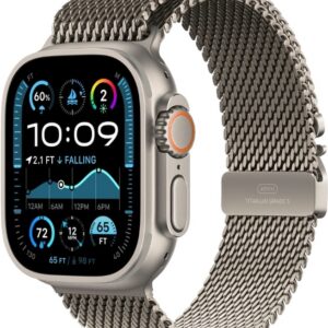 Apple Watch Ultra 2 GPS + LTE 49mm Titanium Case with Natural Titanium Milanese Loop - Large (MX5T3) 2024