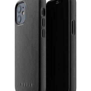 Чехол кожаный MUJJO для Apple iPhone 12 / 12 Pro Full Leather Case Black
