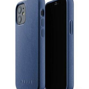 Чехол кожаный MUJJO для Apple iPhone 12 / 12 Pro Full Leather Case Monaco Blue
