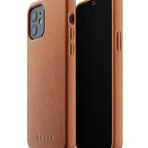 Чехол кожаный MUJJO для Apple iPhone 12 / 12 Pro Full Leather Case Tan