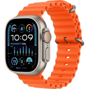 Apple Watch Ultra 2 GPS + LTE 49mm Titanium Case with Orange Ocean Band (MREH3) 2023