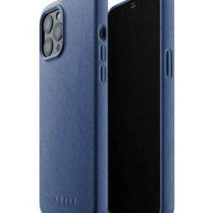 Чехол кожаный MUJJO для Apple iPhone 12 Pro Max Full Leather Case Monaco Blue