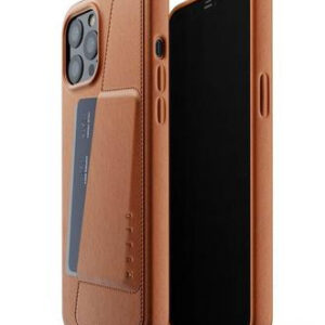 Чехол кожаный MUJJO для Apple iPhone 12 Pro Max Full Leather Wallet Case Tan
