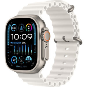 Apple Watch Ultra 2 GPS + LTE 49mm Titanium Case with White Ocean Band (MREJ3) 2023