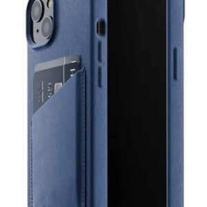 Чехол кожаный MUJJO для Apple iPhone 13 Full Leather Wallet Case Monaco Blue