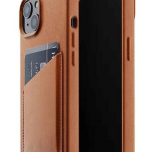 Чехол кожаный MUJJO для Apple iPhone 13 Full Leather Wallet Case Tan