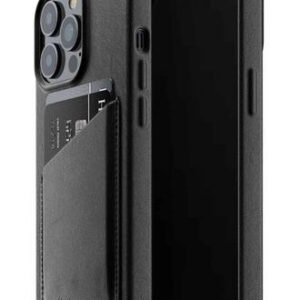 Чехол кожаный MUJJO для Apple iPhone 13 Pro Full Leather Wallet Case Black