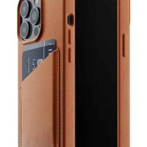 Чехол кожаный MUJJO для Apple iPhone 13 Pro Full Leather Wallet Case Tan