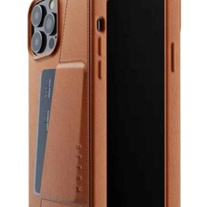 Чехол кожаный MUJJO для Apple iPhone 13 Pro Max Full Leather Wallet Case Tan