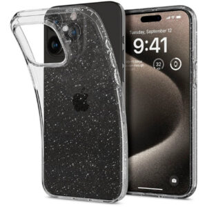 Чехол Spigen Liquid Crystal Glitter для Apple iPhone 15 Pro (Crystal Quartz) (ACS06701)