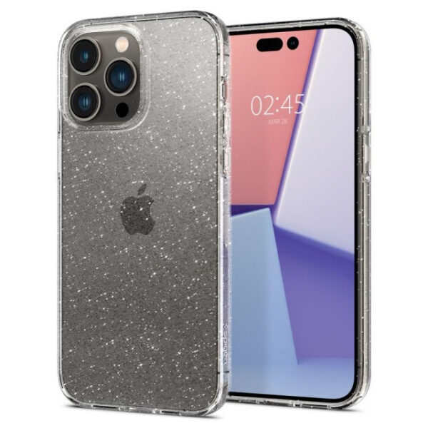Чехол Spigen Liquid Crystal Glitter для iPhone 14 Pro (Crystal Quartz) (ACS04954)