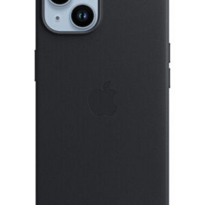Оригинальный чехол Leather Case with MagSafe для iPhone 14 (Midnight) (MPP43)