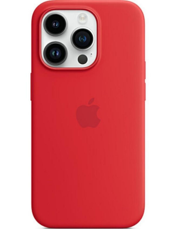 Чехол Silicone Case with MagSafe для iPhone 14 Pro (PRODUCT) RED (MPTG3) (Original Assembly)