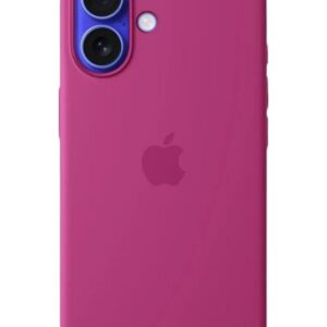 Оригинальный чехол Silicone Case with MagSafe для iPhone 16 (Fuchsia) (MYY53)