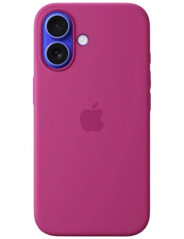 Оригинальный чехол Silicone Case with MagSafe для iPhone 16 (Fuchsia) (MYY53)