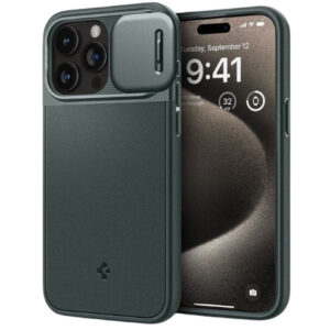 Чехол Spigen Optik Armor MagFit для iPhone 15 Pro (Abyss Green) (ACS06739)