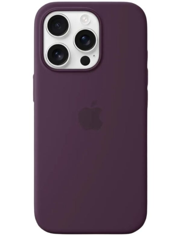 Оригинальный чехол Silicone Case with MagSafe для iPhone 16 Pro Max (Plum) (MYYW3)