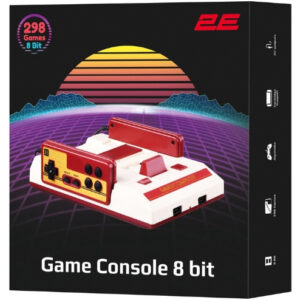 Игровая консоль 2Е 8bit AV (2 проводных геймпада, 298 игр)
