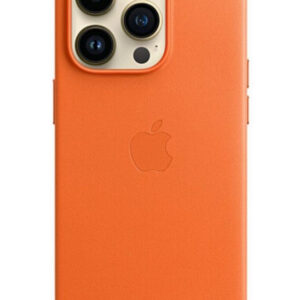 Оригинальный чехол Leather Case with MagSafe для iPhone 14 Pro (Orange) (MPPL3)