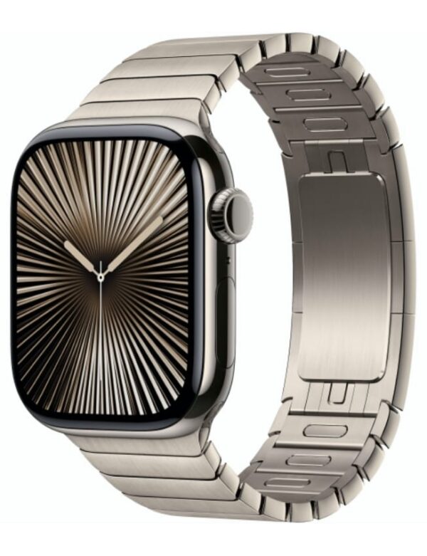 Apple Watch Series 10 GPS + LTE 42mm Natural Titanium Case with Natural Link Bracelet (MXMA3)